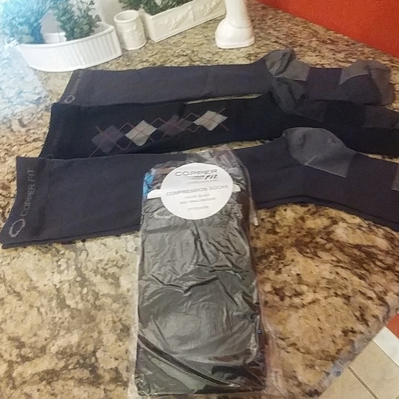 Copper Fit Accessories - Copper Fit Compression Socks, Sm-Med, 4 Pair